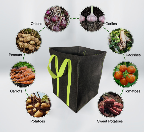 Heavy duty handles grow bag